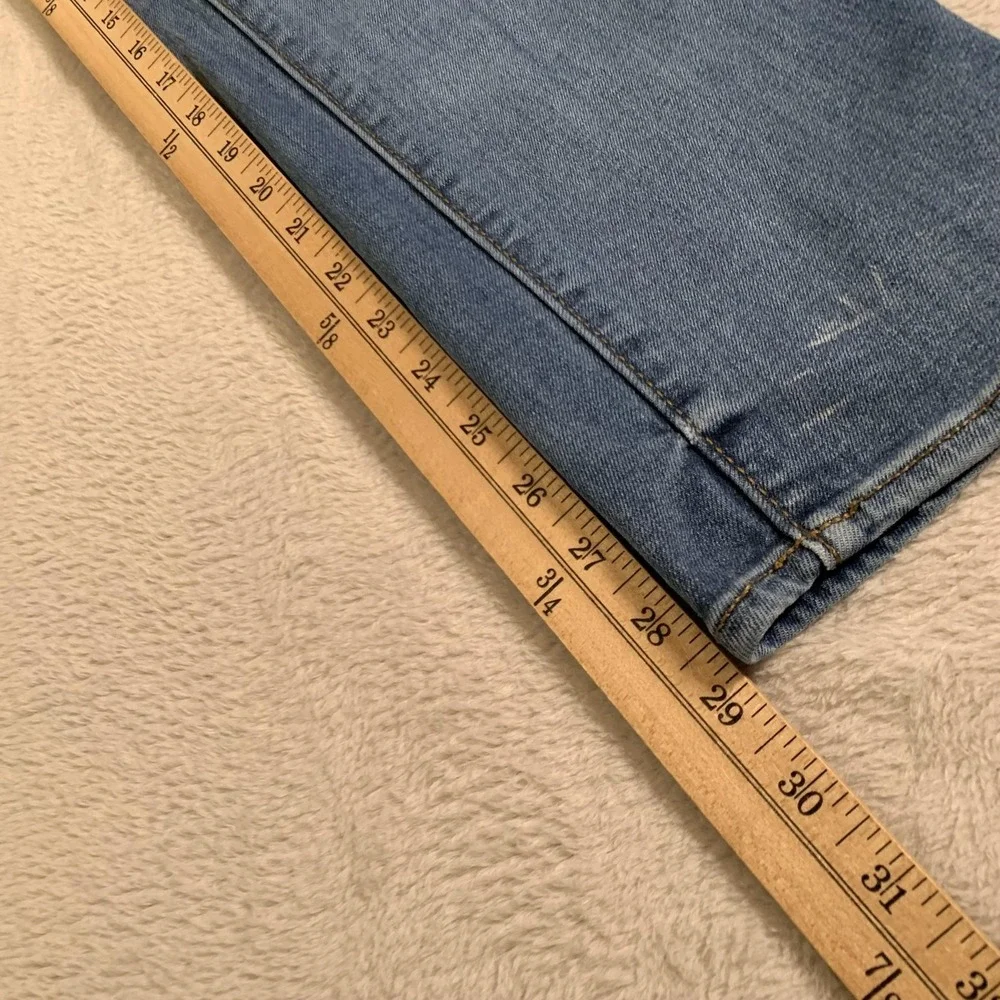 Banana Republic Jeans Mens 30x30(30x29) Light Wash Slim Fit Travel Stretch Denim
